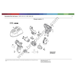 Bosch Spare Parts for Cordless Drill Driver GSR 12V-15