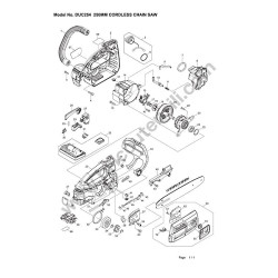 Ricambi Makita per Elettrosega a Batteria DUC254