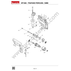 Ricambi Makita per Trapano a Percussione HP1500
