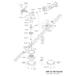Flex Spares for Random Orbital Polisher XFE 15 150 18.0-EC