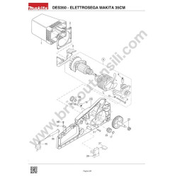 Makita Spare Parts for Electric Chainsaw DES350