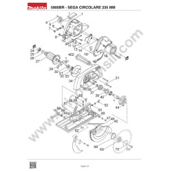 Makita Spare Parts for Circular Saw 5900BR