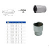 Polygonal sockets Short 3/8"