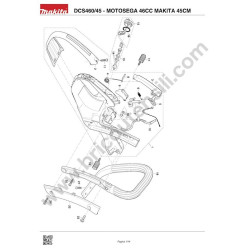Makita Spare Parts for Chainsaw DCS460/45