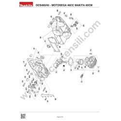 Makita Spare Parts for Chainsaw DCS460/45