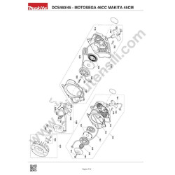 Ricambi Makita per Motosega DCS460/45