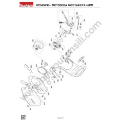 Makita Spare Parts for Chainsaw DCS460/45