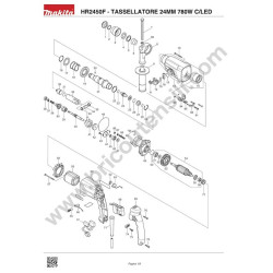 Ricambi Makita per Tassellatore SDS-Plus HR2450F