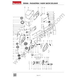 Dolmar Spare Parts for Lawnmower EM380