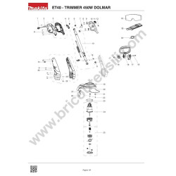 Dolmar Spare Parts for Electric Trimmer ET40