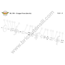 Meccanica Benassi Spare Parts for Motorhoe RL 350