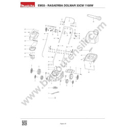 Dolmar Spare Parts for Lawn Mower EM33