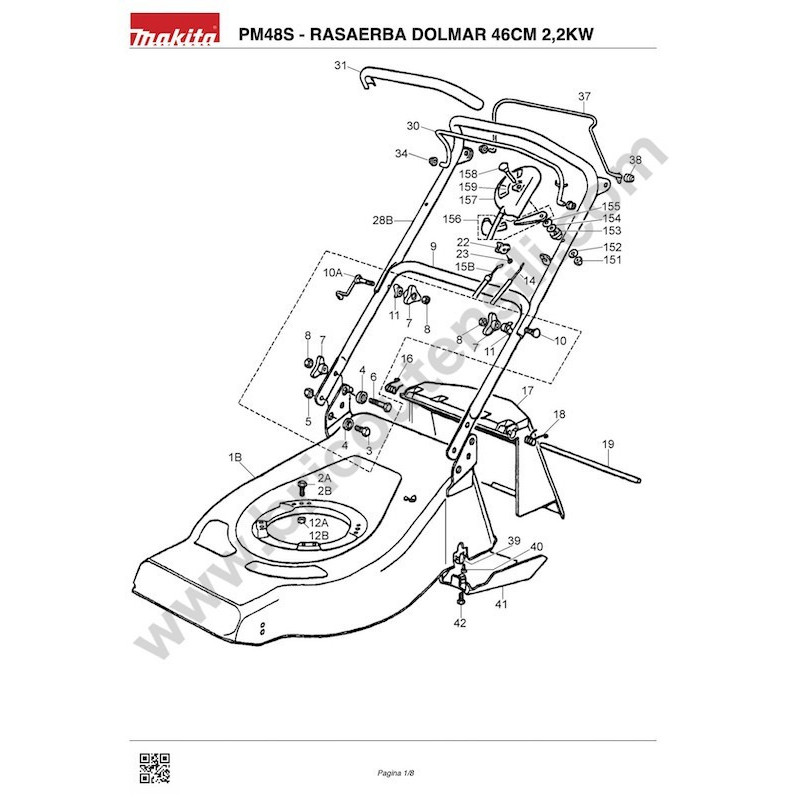 Ricambi Dolmar per Motosega TCS-2801S