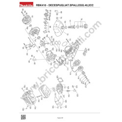 Makita Spare Parts for Backpack Bruschcutter RBK410
