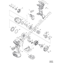 Makita Spare Parts for Cordless Impact Driver DTD154