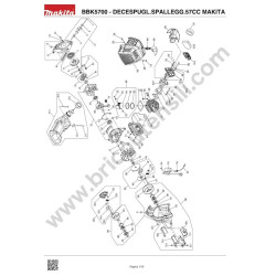 Makita Spare Parts for Brush Cutter BBK5700