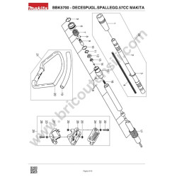 Makita Spare Parts for Brush Cutter BBK5700