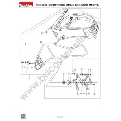 Makita Spare Parts for Brush Cutter BBK5700