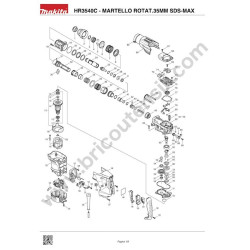 Makita Spare Parts for Rotary Hammer HR3540C