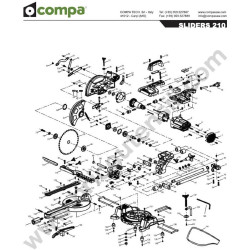 Spare Parts for Slider Compound Mitre Saw SLIDERS 210