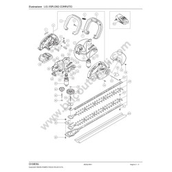 Hitachi Spare Parts for Cordless Hedge Trimmer CH18DSL