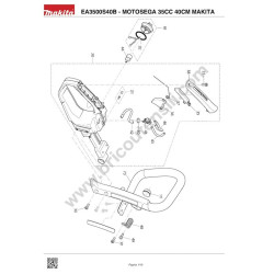 Ricambi Makita per Motosega EA3500S40B - Esploso