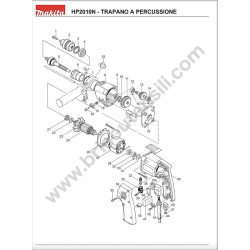 Makita Spare Parts for Percussion Drill HP2010N