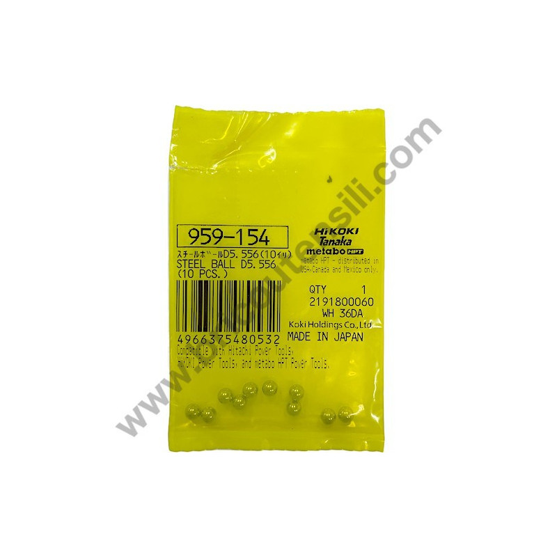 Sfere Acciaio D5.556 per Avvitatore Hitachi WH10DFL
