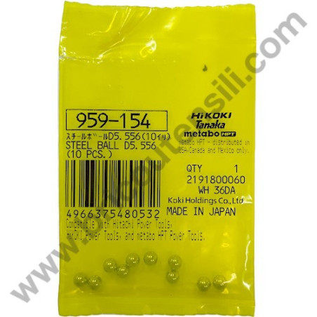 Sfere Acciaio D5.556 per Avvitatore Hitachi WH10DFL