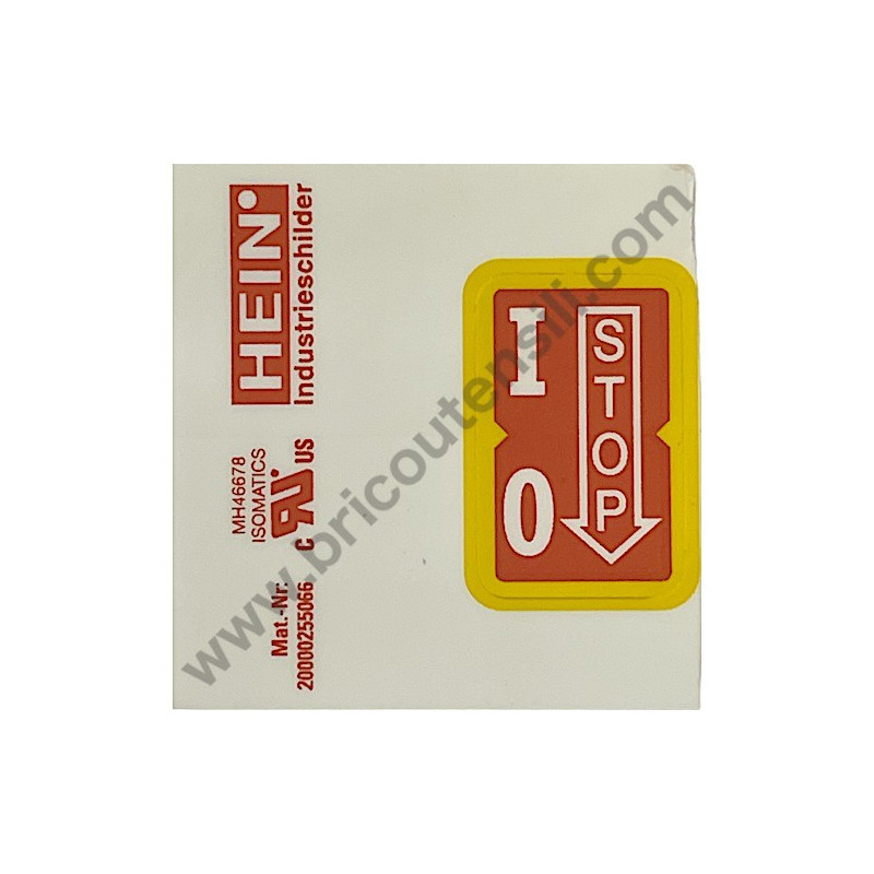 Etichetta Accensione per Motosega a Miscela Makita DCS52/45 - DCS5200I