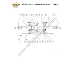 Ricambi Meccanica Benassi per Motocoltivatore MF 223 REVERSO