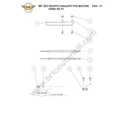 Meccanica Benassi Parts for Motocultivator MF 223 Reverso