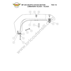 Ricambi Meccanica Benassi per Motocoltivatore MF 223 REVERSO