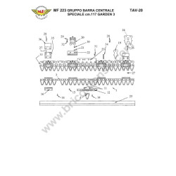 Meccanica Benassi Parts for Motocultivator MF 223 Reverso