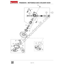 Dolmar Spare Parts for Chainsaw PS6000I/45