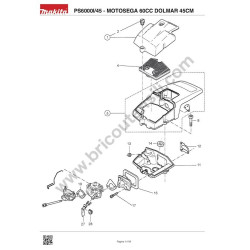 Dolmar Spare Parts for Chainsaw PS6000I/45