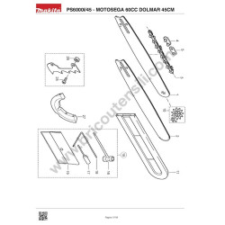Dolmar Spare Parts for Chainsaw PS6000I/45