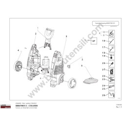 Lavor Original Parts for Pressure Cleaner LW1400S