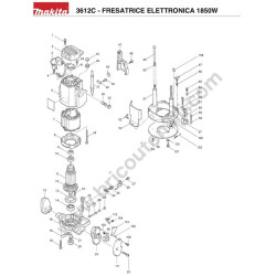 Ricambi Makita per Fresatrice 3612C
