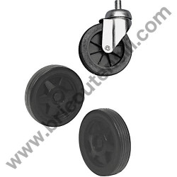 ABAC Air Compressors Fixed and Pivoting Wheels