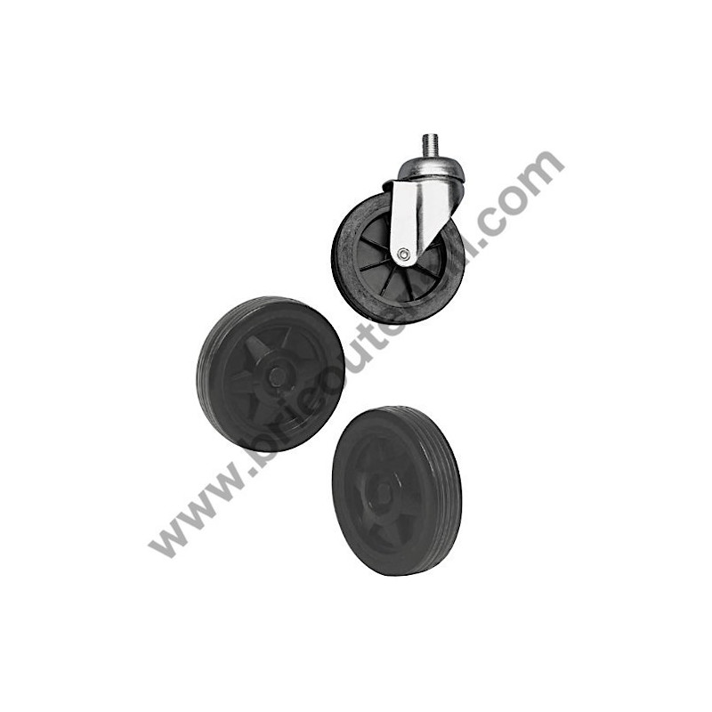 ABAC Air Compressors Fixed and Pivoting Wheels