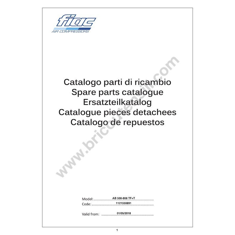 Ricambi Fiac per Gruppi Pompanti