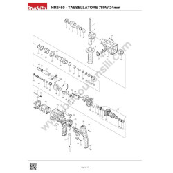 Makita Spare Parts for SDS-Plus Rotary Hammer HR2460
