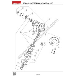 Makita Spare Parts for BruschCutter RBC410