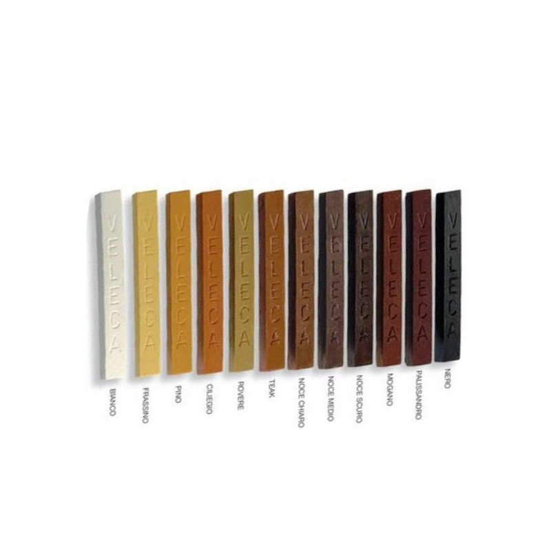 Sticks of colored wax Retouching