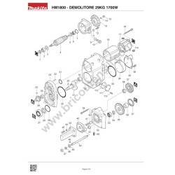 Makita Spare Parts for Demolition Hammer HM1800