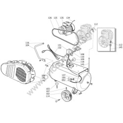 ABAC Parts for Air Compressor 50 Lt Montecarlo L20
