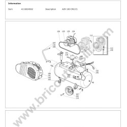 Gruppo Pompante per Compressore a Cinghia A29B BLU
