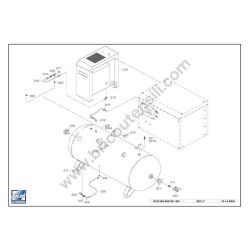 FIAC Spare Parts for Compressor SCS 500-600-951 - Drawing