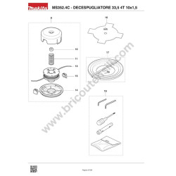 Dolmar Spare Parts for Bruschcutter MS352.4C